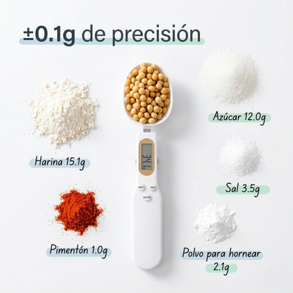 SpoonScale Pro™ – Mide, Pesa y Cocina con Precisión Perfecta en Segundos